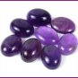 Certified Lot of 10 Pieces AAA Quality Amethyst 12x16 m.m. Oval Cabochon Calibarated
