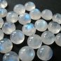 Certified Lot of 25 Pieces AAA Quality Rainbow Moon Stone 13x13 M.M. Round Cabochon