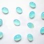 Certified Lot of 25 Pieces Aqua Chalcedony 7x9 M.M. Oval Loose Cabochons Calibrated