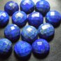 Certified Lot of 25 Pieces AAA Quality Lapis Lazuli 15x15 M.M. Round Checker Cut