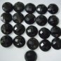 Certified Lot of 25 Pieces AAA Quality Black Onyx 10x10 m.m. Round Checker cut