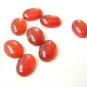 Certified Lot of 10 Pieces Carnelian Gemstones 9x11 M.M. Oval Cabochon Calibrated