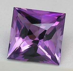 Certified  AAA Quality 25 Pieces Natural Amethyst 3 mm Square Loose Faceted Gemstones