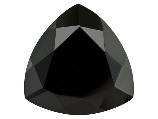 Certified Natural Black Spinel AAA Quality 11 mm Faceted Trillion  1 pc
