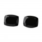 Certified Natural Black Spinel AAA Quality 9 mm Faceted Cushion  2 pcs pair