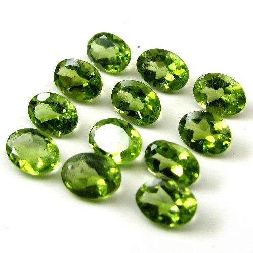 Certified Natural Peridot AAA Quality 5x4 mm Faceted Oval 10 pcs lot