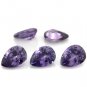 Certified Natural Amethyst AAA Quality 16x12 mm Faceted Pear 5 pcs Lot