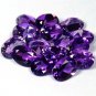 Certified Natural Amethyst AAA Quality 8x6 mm Faceted Oval 50 pcs Lot