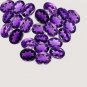 Certified Natural Amethyst AAA Quality 10x14 mm Faceted Oval 10 pcs Lot