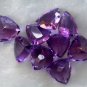 Certified Natural Amethyst AAA Quality 5 mm Faceted Trillion 10 pcs Lot