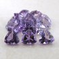 Certified Natural Amethyst AAA Quality 5 mm Faceted Trillion 25 pcs Lot