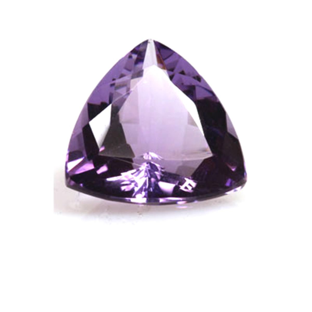 Certified Natural Amethyst AAA Quality 8 mm Faceted Trillion 2 pcs Pair
