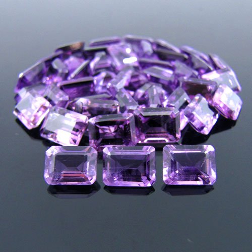Certified Natural Amethyst AAA Quality 10x8 mm Faceted Octagon 10 pcs Lot