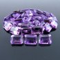 Certified Natural Amethyst AAA Quality 10x8 mm Faceted Octagon 25 pcs Lot