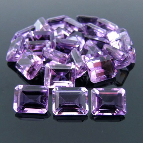 Certified Natural Amethyst AAA Quality 14x10 mm Faceted Octagon 10 pcs Lot