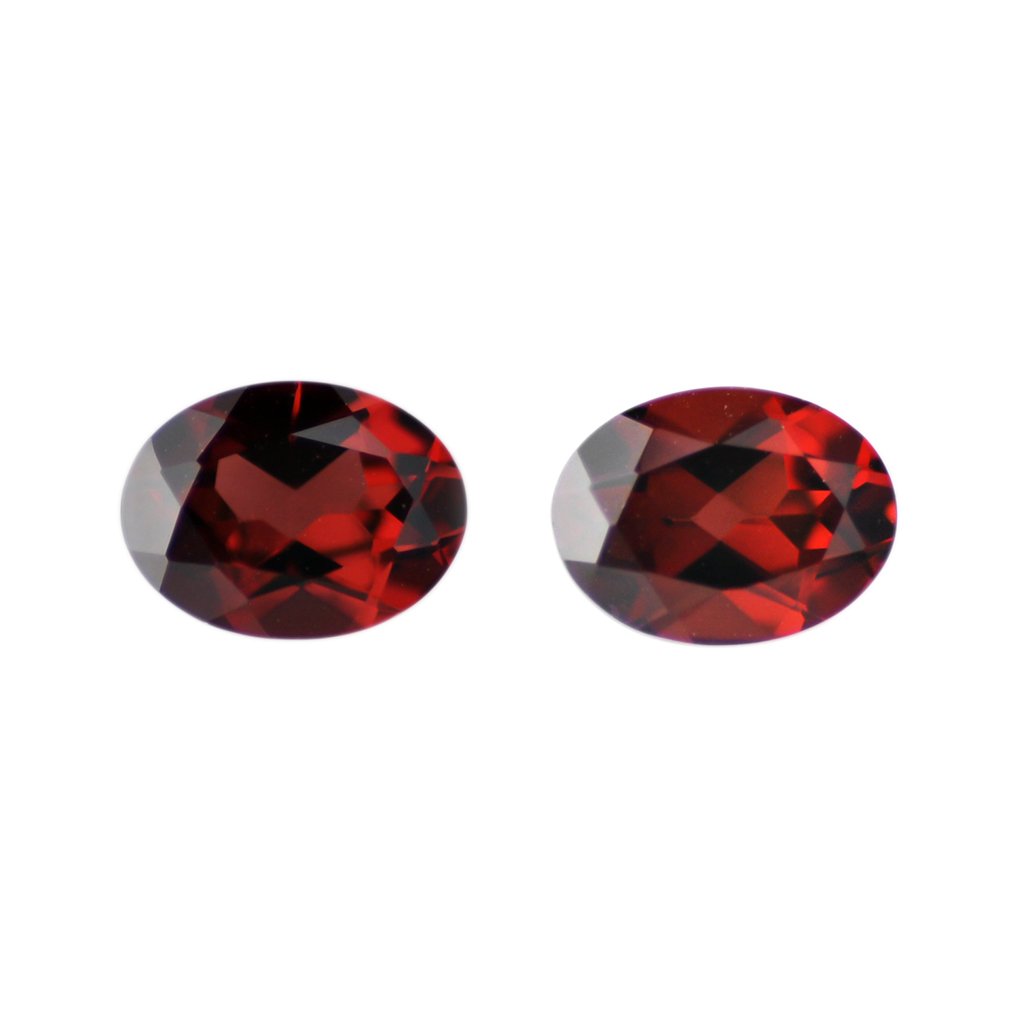 Certified Natural Garnet AAA Quality 9x7 mm Faceted Oval 60 pcs lot loose gemstone