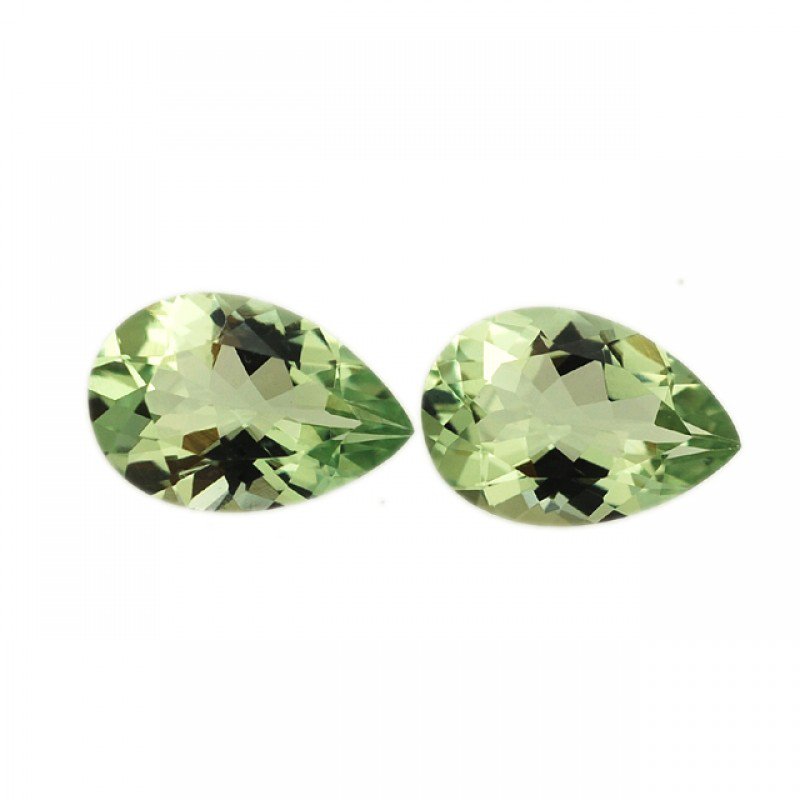 Certified Natural Green Amethyst AAA Quality 18x13 mm Faceted Pear 20 pcs lot loose gemstone