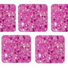 AAA Quality Flat Loose Natural Pink Rainbow Color Coated 16mm Square Shape 10pcs Lot Loose Gemstone