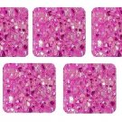 AAA Quality Flat Loose Natural Pink Rainbow Color Coated 18mm Square Shape 10pcs Lot Loose Gemstone