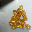 4x6mm Natural Orange Garnet 100 Pieces Lot - Calibrated Size Faceted Cut Pear Orange Color Gemstone