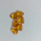 6mm Natural Orange Garnet 25 Pieces Lot - Calibrated Size Faceted Cut Trillion Orange Color Gemstone
