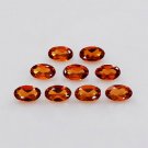 6x4mm  Natural Hessonite Garnet - Faceted Cut 1 Piece Oval Top Quality Brown Red Color - Gemstone