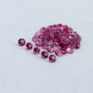 Natural Pink Tourmaline - Calibrated Size 6mm Faceted Round 50 pieces   Pink Color - Loose Gemstone