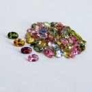 Multi Tourmaline -  6x4mm Calibrated Size Faceted Cut Oval  50  Pieces - Natural  Gemstone