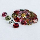 Multi Tourmaline -  5x3mm Calibrated Size Faceted Cut Oval  1  Piece - Natural  Gemstone