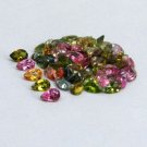Multi Tourmaline -  6x4mm Calibrated Size Faceted Cut  Pear  1  Piece - Natural  Gemstone