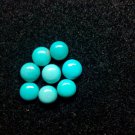 Natural Turquoise 4mm Cabochon Round  25  Pieces Lot  Turquoise Color - Natural Loose Gemstone