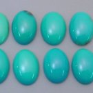 Natural Turquoise   6x4mm    Cabochon Oval  25 Pieces Lot  Turquoise Color - Natural Loose Gemstone