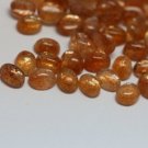8x10mm    Natural Sunstone - Cabochon Oval  25  Pieces    -Calibrated Size- Orange Color -  Gemstone