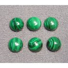 Natural Malachite - 5mm  Cabochon Round 100  Pieces  Quality Green  Color  Wholesale  For Sale