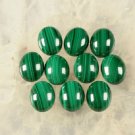 Natural Malachite - 12x10mm Cabochon Oval 50  Pieces  Quality Green  Color  Wholesale  For Sale