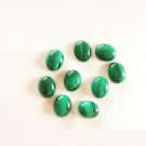 Natural Malachite - 8x10mm  Cabochon Oval 25  Pieces  Quality Green  Color  Wholesale  For Sale