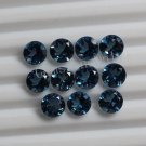5mm Natural London Blue Topaz Faceted Cut Round  1 Piece Top Quality Blue Color  Size  Gemstone