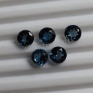 8mm  Natural London Blue Topaz Faceted Cut Round  25  Pieces Top Quality Blue Color  Size  Gemstone