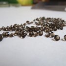 Natural Smoky Quartz 3mm   Faceted Cut Round  100 Pieces Brown Color - Natural Loose Gemstone