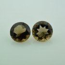 Natural Smoky Quartz 14mm Faceted Cut Round  25 Pieces Brown Color - Natural Loose Gemstone
