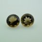 Natural Smoky Quartz 14mm Faceted Cut Round 25 Pieces Brown Color - Natural Loose Gemstone