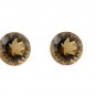 Natural Smoky Quartz 11mm  Faceted Cut Round 2 Piece  Brown Color - Natural Loose Gemstone