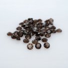 Natural Smoky Quartz 8mm  Faceted Cut Round 25 Pieces  Brown Color - Natural Loose Gemstone