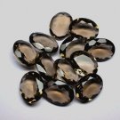 Natural Smoky Quartz 15x20mm Faceted Cut Oval 5  Piece  Brown Color - Natural Loose Gemstone