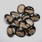 Natural Smoky Quartz 15x20mm Faceted Cut Oval 10  Pieces  Brown Color - Natural Loose Gemstone
