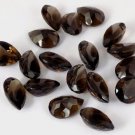 Natural Smoky Quartz 10x14mm Faceted Cut Pear  5 Pieces  Brown Color - Natural Loose Gemstone
