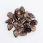 Natural Smoky Quartz 7x10mm Faceted Cut Pear 5 Pieces  Brown Color - Natural Loose Gemstone