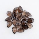 Natural Smoky Quartz 7x10mm Faceted Cut Pear 25 Pieces  Brown Color - Natural Loose Gemstone