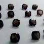 Natural Smoky Quartz 6mm Faceted Cut  5  Pieces  Lot  Cushion  Color - Natural Loose Gemstone