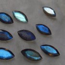 Natural Labradorite 8x16mm Marquise Cut 25 Pieces Lot Calibrated Size Gray Color Blue Power Gemstone